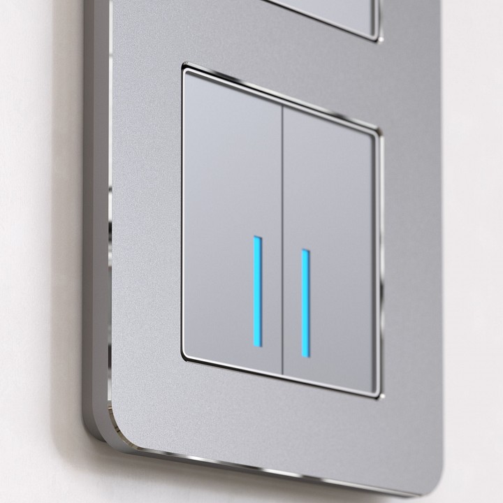 Рамка на 4 поста werkel platinum (алюминий) w0042606