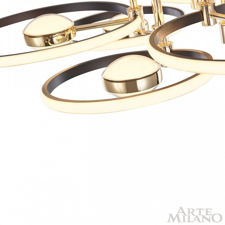 Потолочная люстра arte milano ferrara-76140 276140/6+6 bk/gd