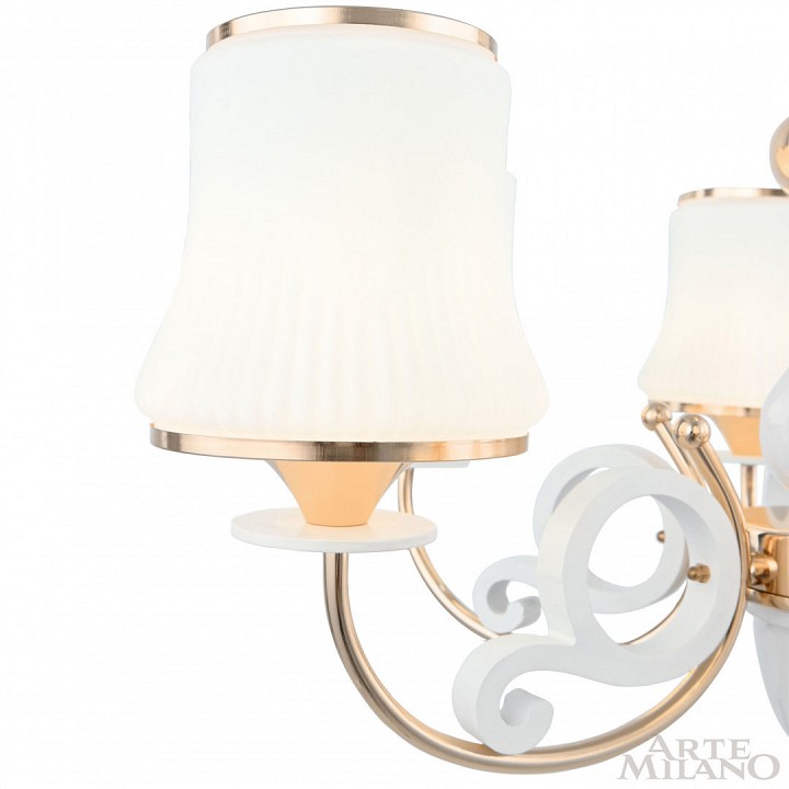 Подвесная люстра arte milano florentia-1097 301097/6 wh/gd