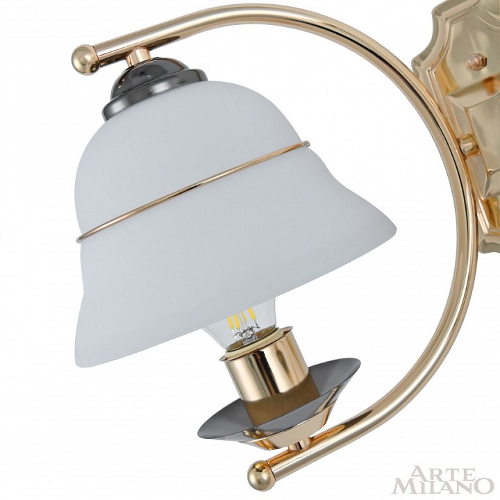 Бра arte milano florentia-1240 301240/2w bk/gd