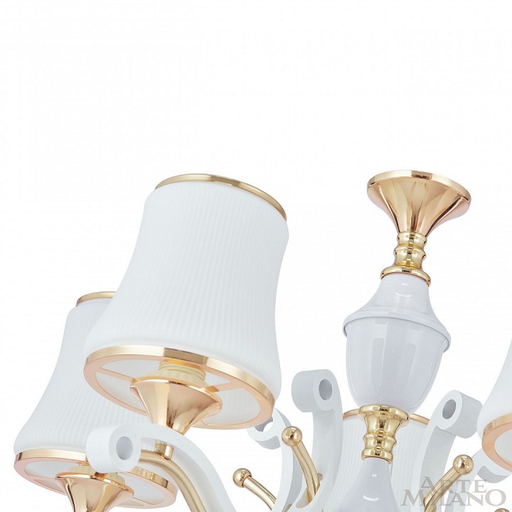 Подвесная люстра arte milano florentia-3987 303987/6 wh/gd
