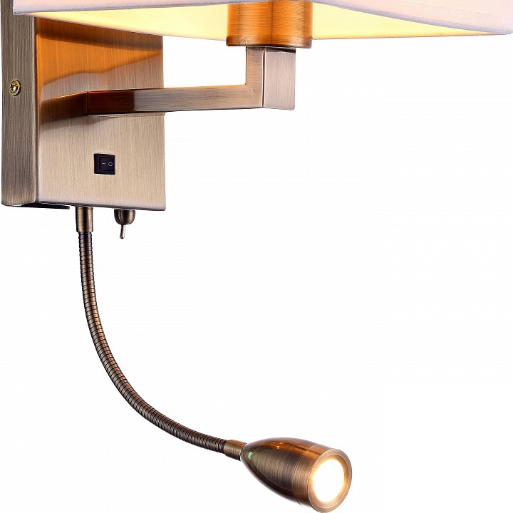Бра с подсветкой arte lamp hall a9249ap-2ab
