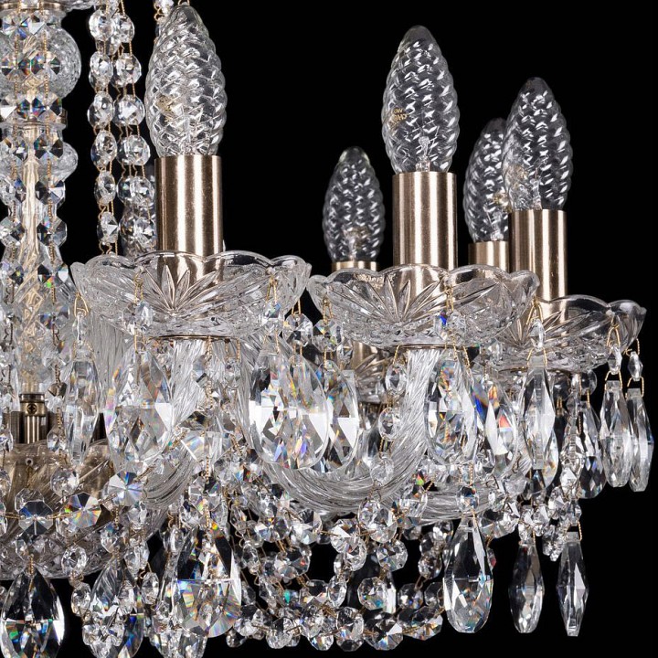 Подвесная люстра bohemia ivele crystal 1402 1402/12/195/pa