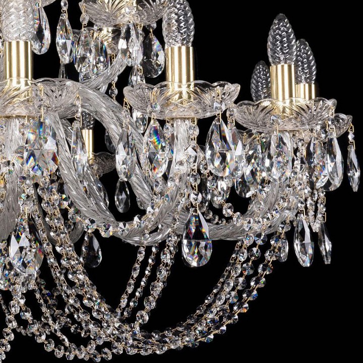 Подвесная люстра bohemia ivele crystal 1402 1402/16+8/400/g