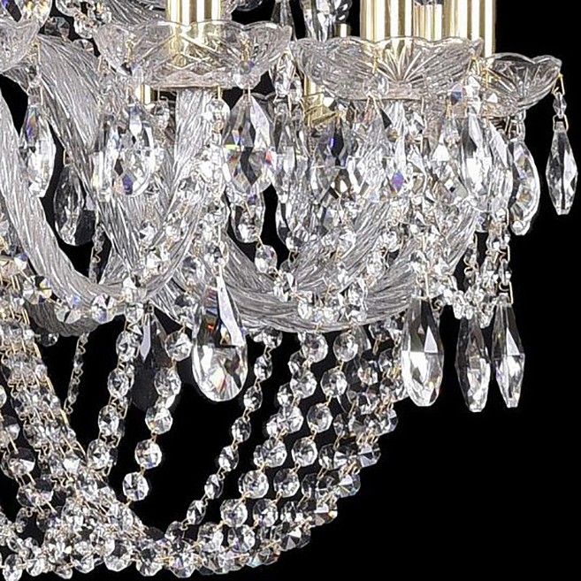 Подвесная люстра bohemia ivele crystal 1402 1402/16+8+4/300/xl-123/3d/g
