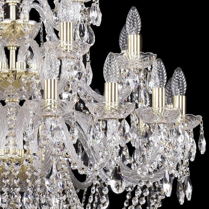 Подвесная люстра bohemia ivele crystal 1402 1402/16+8+4/300/h-123/3d/g