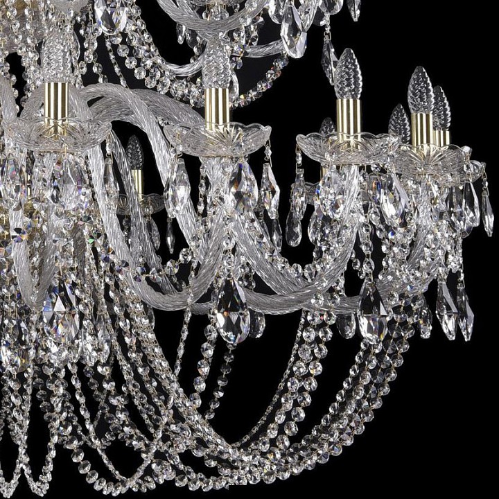 Подвесная люстра bohemia ivele crystal 1402 1402/20+10+5/530/h-206/3d/g