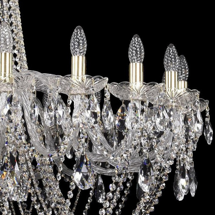 Подвесная люстра bohemia ivele crystal 1402 1402/20/400/xl-140/g