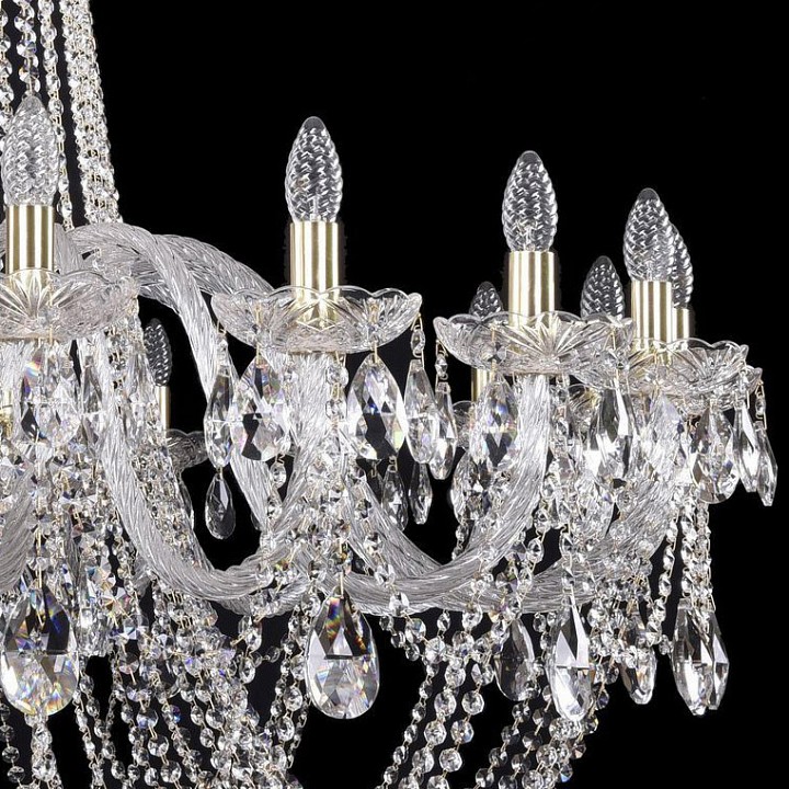 Подвесная люстра bohemia ivele crystal 1402 1402/20/460/h-115/g