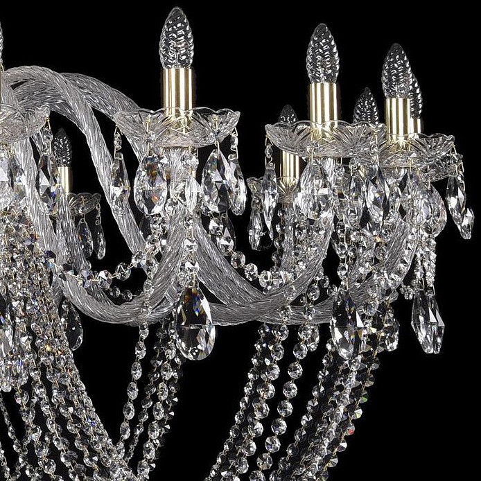 Подвесная люстра bohemia ivele crystal 1402 1402/20/530/xl-164/g