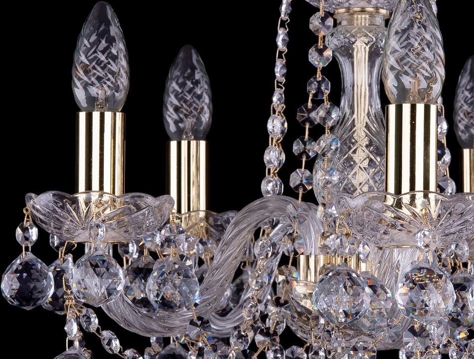 Подвесная люстра bohemia ivele crystal 1402 1402/5/141/g/balls