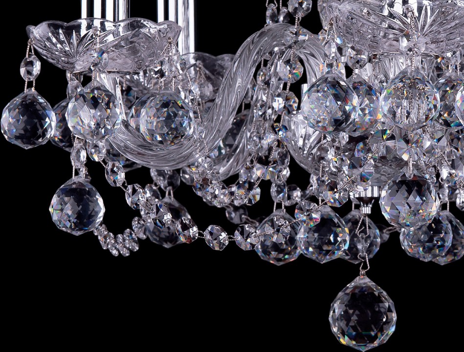 Подвесная люстра bohemia ivele crystal 1402 1402/5/141/ni/balls