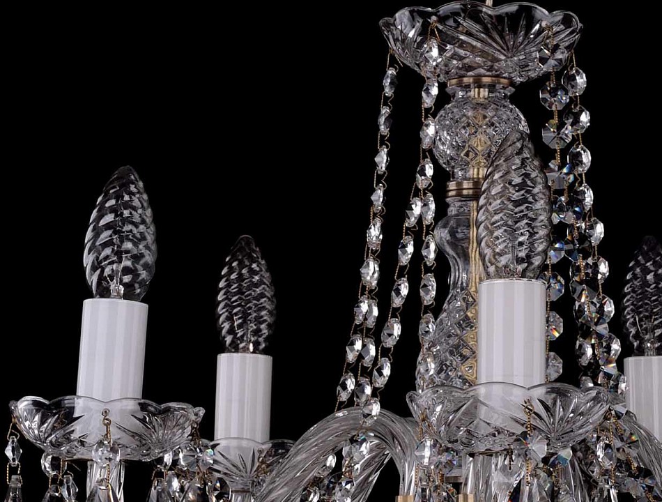Подвесная люстра bohemia ivele crystal 1402 1402/5/160/pa