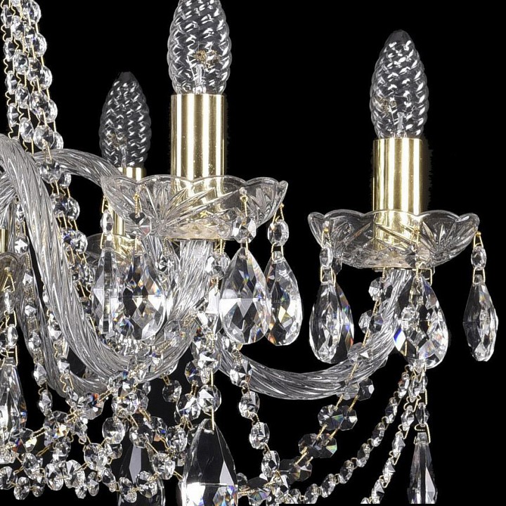 Подвесная люстра bohemia ivele crystal 1402 1402/6/240/g