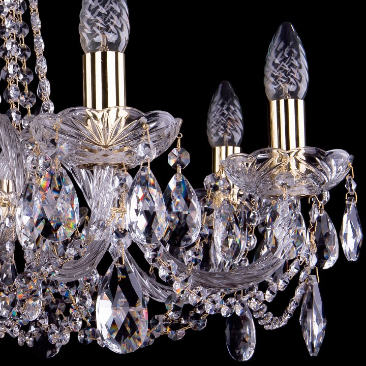Подвесная люстра bohemia ivele crystal 1402 1402/8/240/g