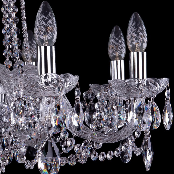 Подвесная люстра bohemia ivele crystal 1402 1402/8/240/ni