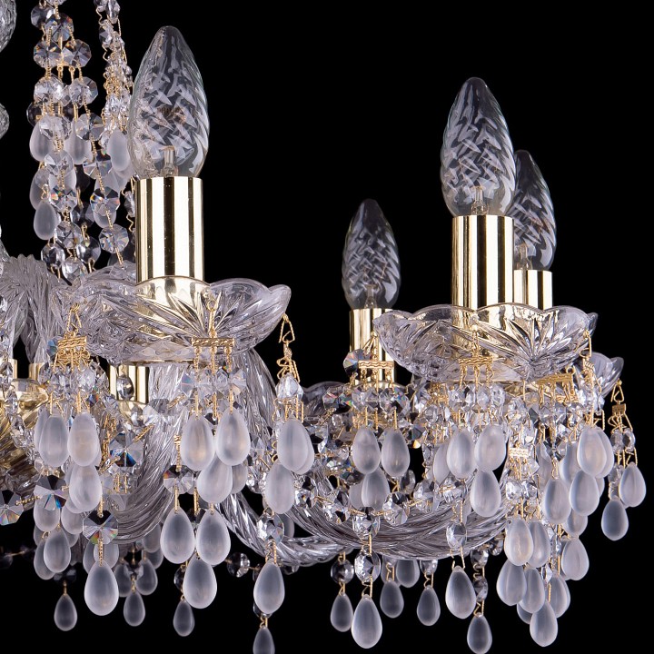 Подвесная люстра bohemia ivele crystal 1410 1410/10/240/g/v0300