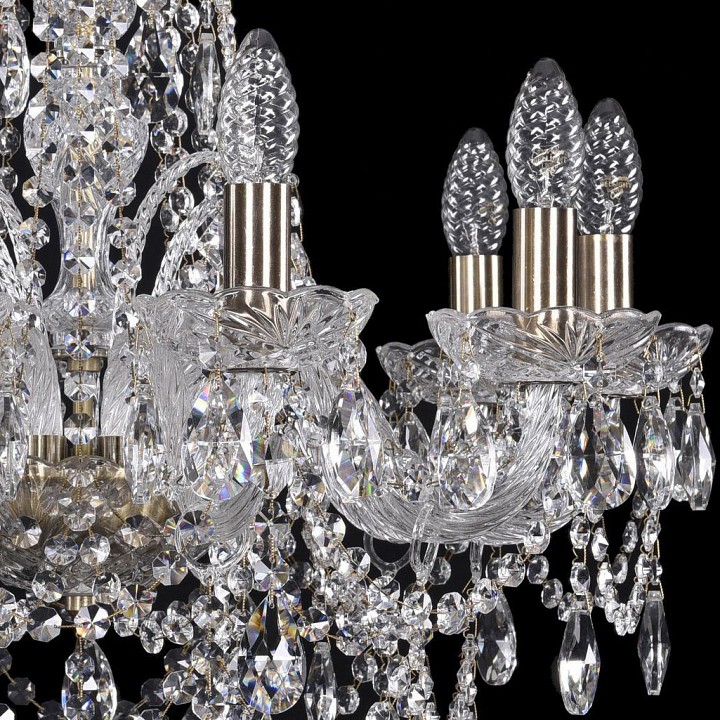 Подвесная люстра bohemia ivele crystal 1411 1411/10/195/pa