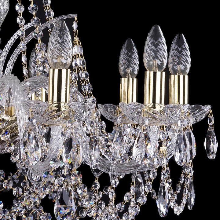 Подвесная люстра bohemia ivele crystal 1411 1411/10/240/g