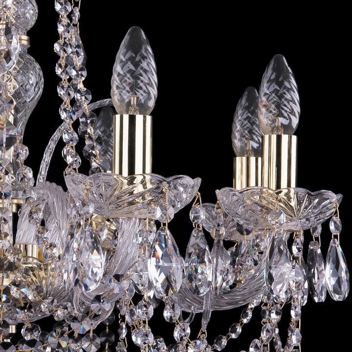 Подвесная люстра bohemia ivele crystal 1411 1411/8/195/g