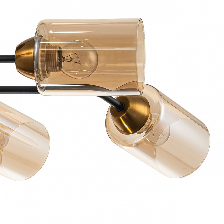 Люстра на штанге escada vertigo 1131/6p black/gold