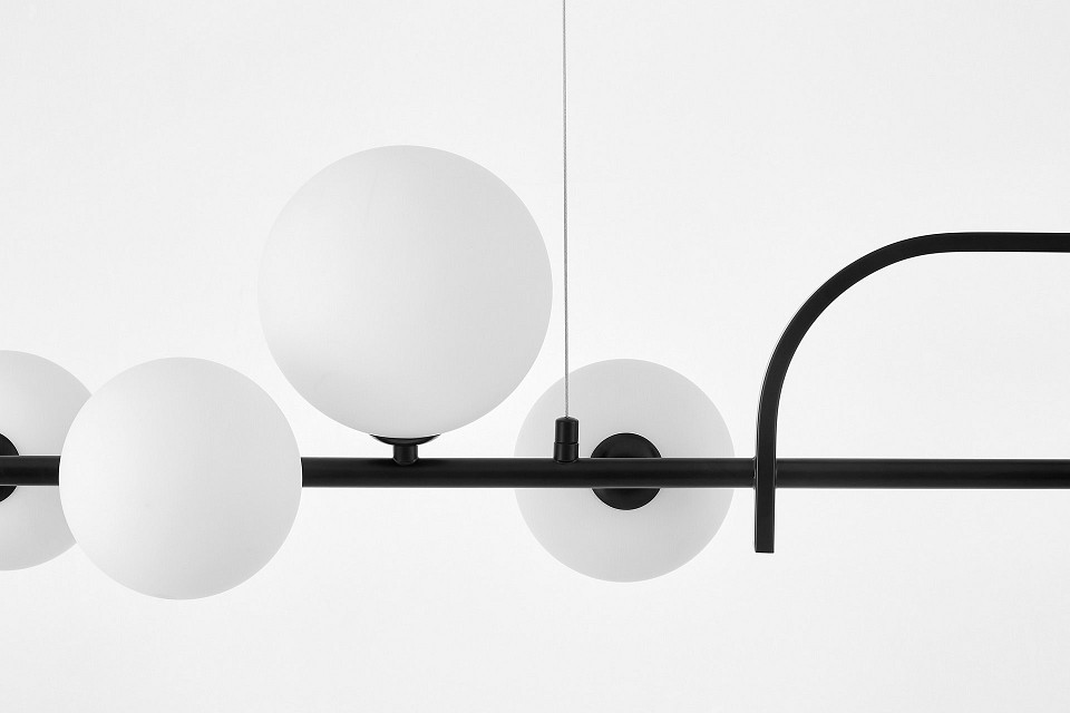 Светильник на штанге lumina deco amadeo ldp 7036-7 bk+wt