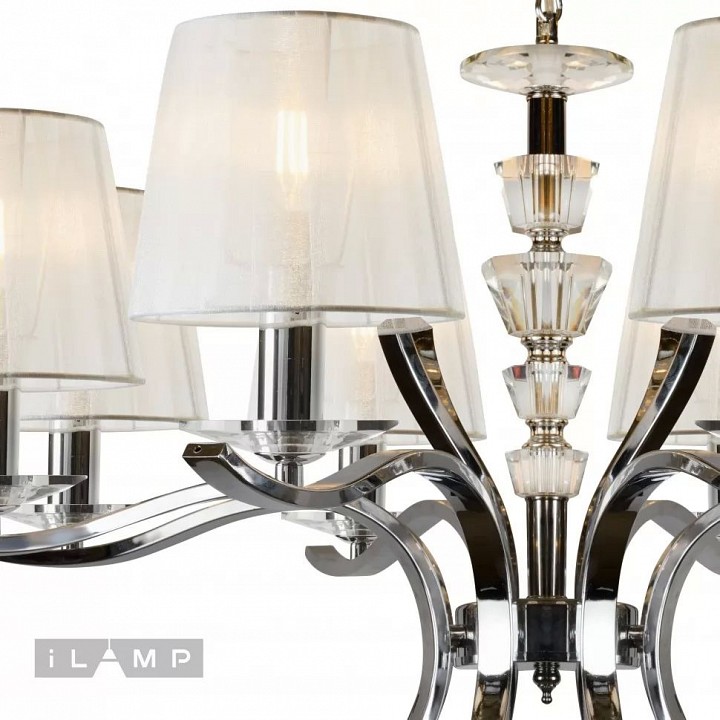 Подвесная люстра ilamp omega rm5231/8cr