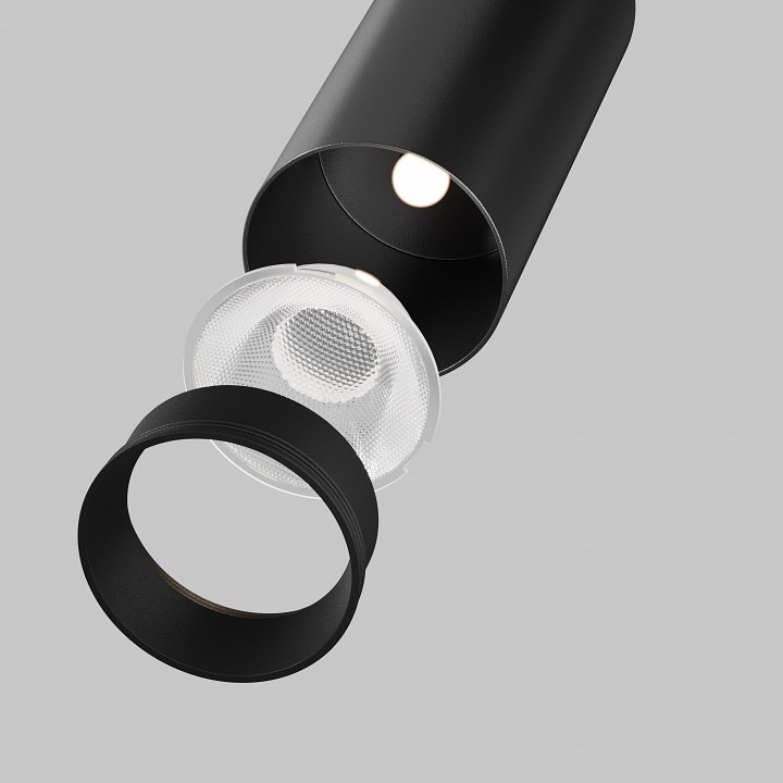 Светильник на штанге maytoni technical focus led c055cl-l12w3k-ss-b