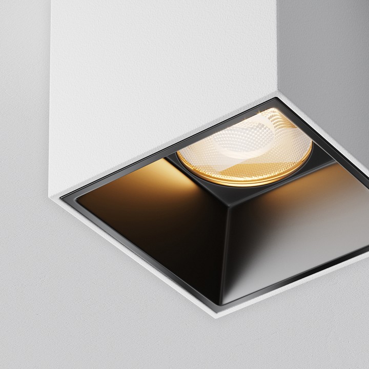 Накладной светильник maytoni alfa led c064cl-5w2.7k-sq-wb