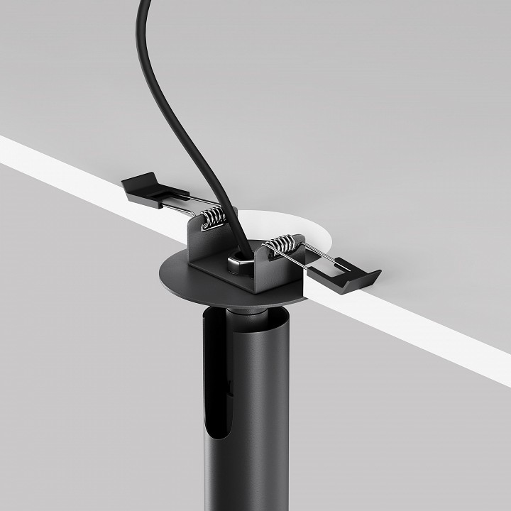 Встраиваемый светильник на штанге maytoni focus t c141rs-l125-6w4k-b