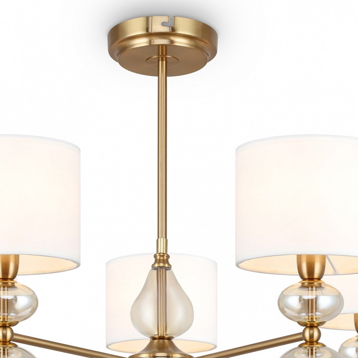 Люстра на штанге freya raise fr5369cl-05bs