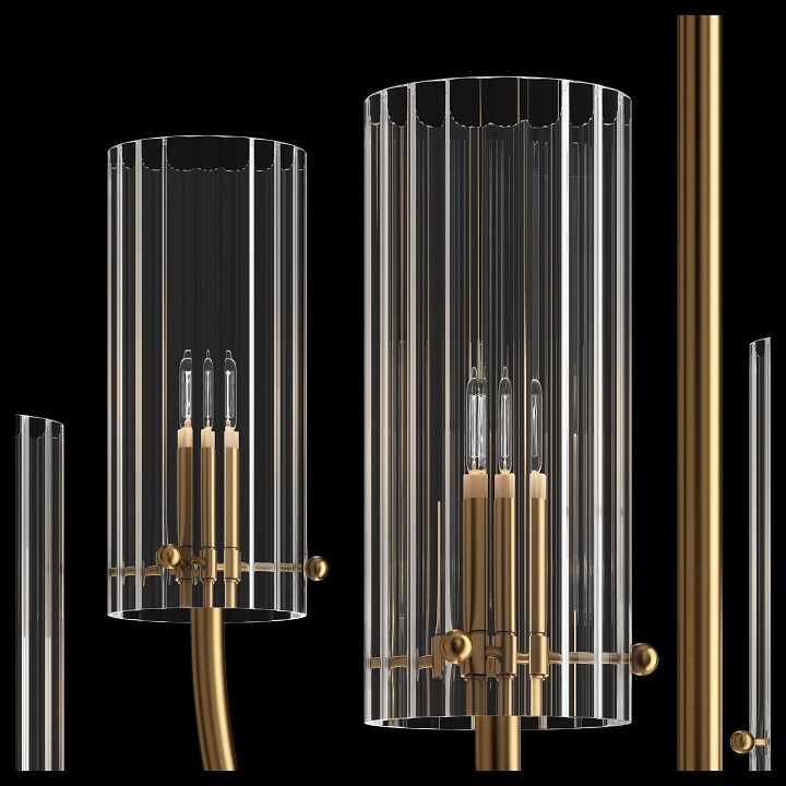 Люстра на штанге maytoni arco mod223pl-06bs
