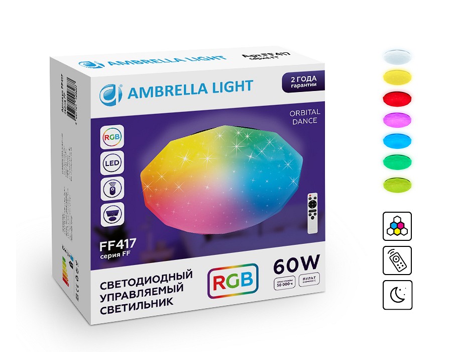Накладной светильник ambrella light ff ff417