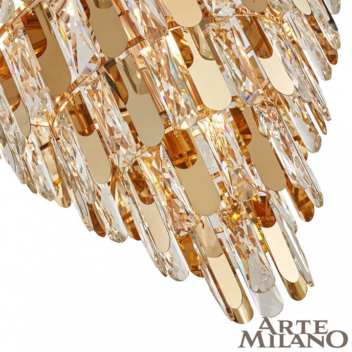 Подвесная люстра arte milano am-99486 25388.d600.h520.e14.11 g
