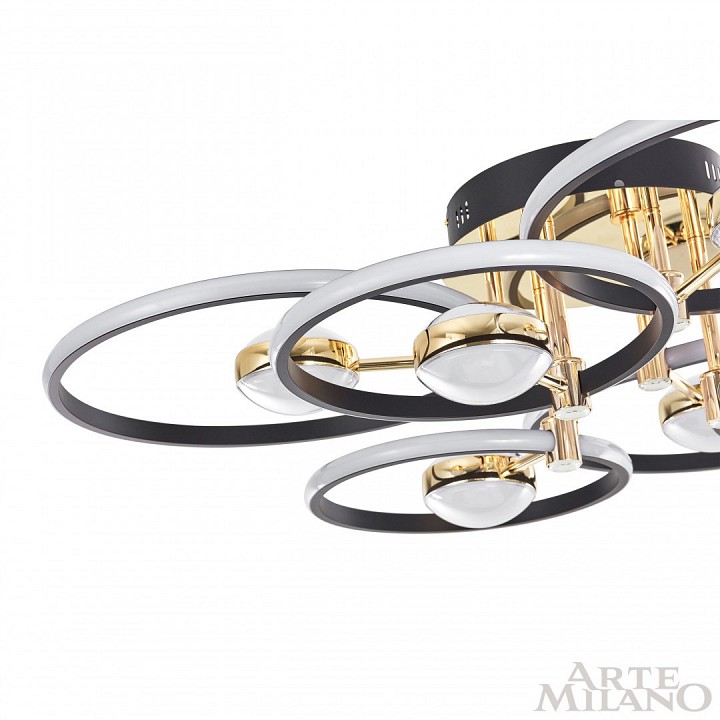 Потолочная люстра arte milano ferrara-76140 276140/6+6 bk/gd