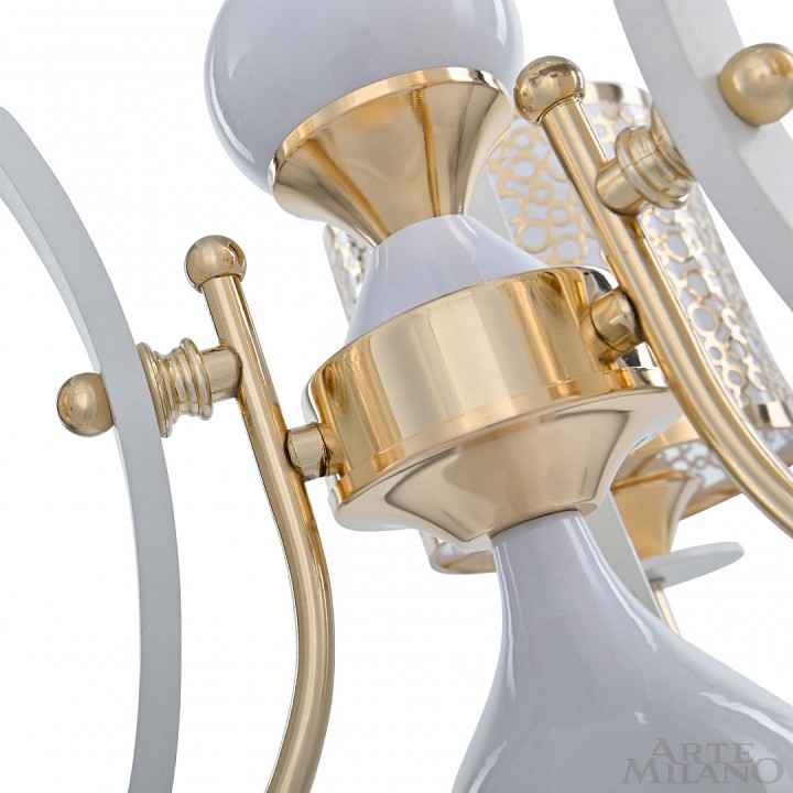 Подвесная люстра arte milano florentia-6067 306067/3 wh/gd