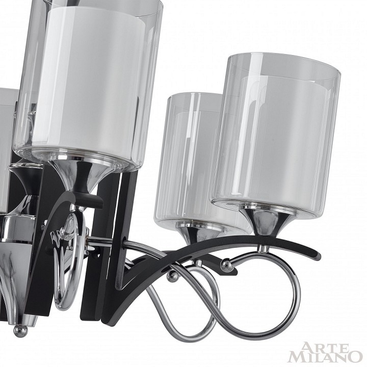 Подвесная люстра arte milano florentia-9167 309167/5 bk/ni