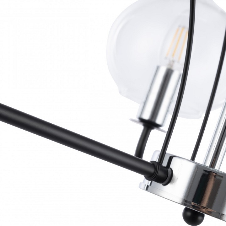 Люстра на штанге arte milano napoli-321007 321007/3 bk.cr