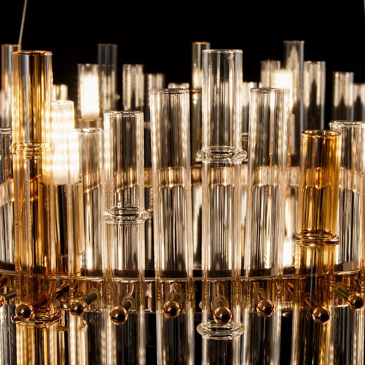 Подвесной светильник arte lamp crystalla a4111lm-16go