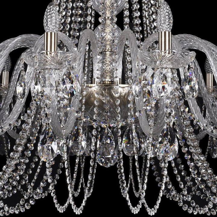 Подвесная люстра bohemia ivele crystal 1402 1402/16/460/pa