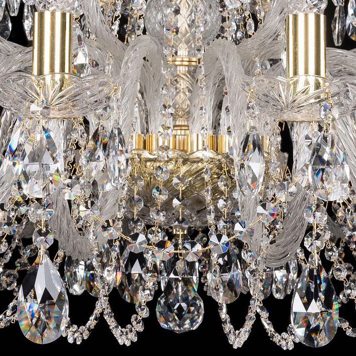 Подвесная люстра bohemia ivele crystal 1402 1402/16+8/360/g