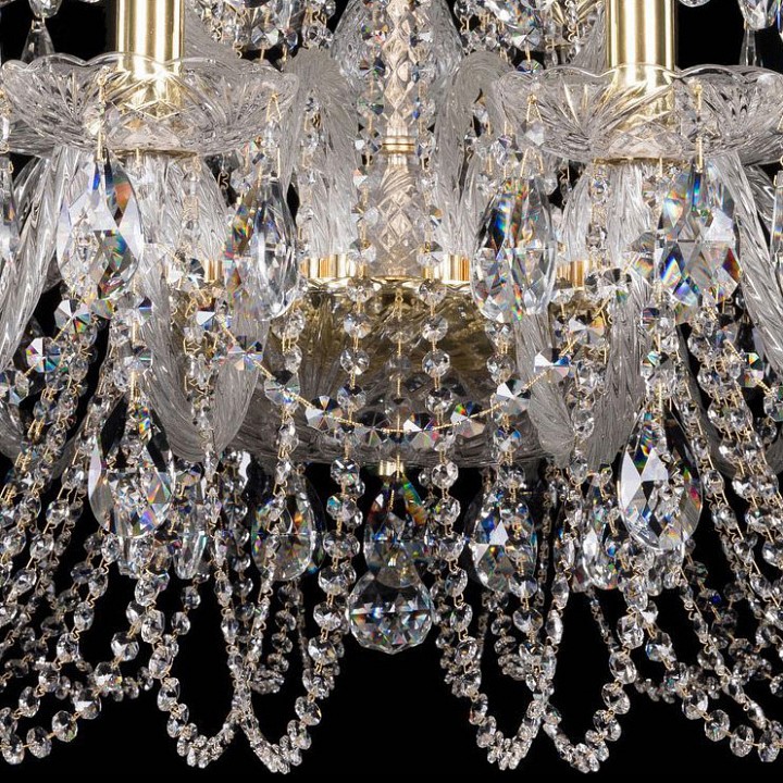 Подвесная люстра bohemia ivele crystal 1402 1402/16+8/400/g
