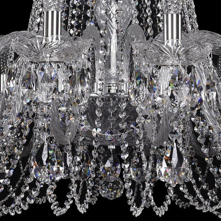 Подвесная люстра bohemia ivele crystal 1402 1402/18/400/ni