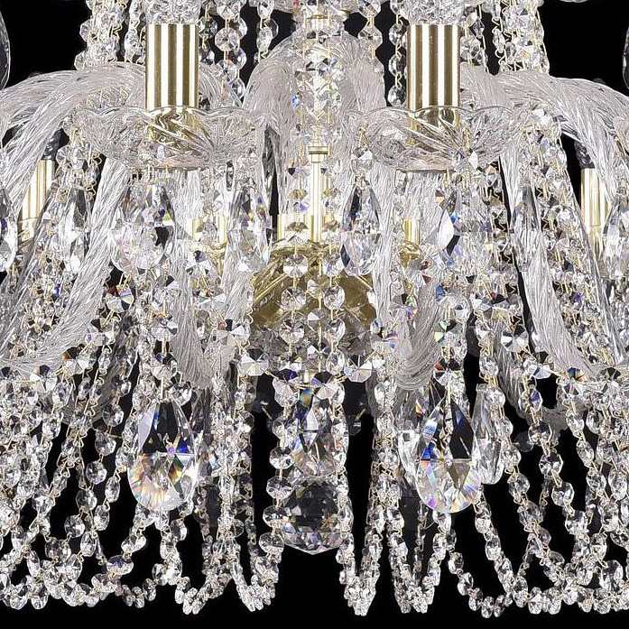 Подвесная люстра bohemia ivele crystal 1402 1402/20+10/360/2d/g