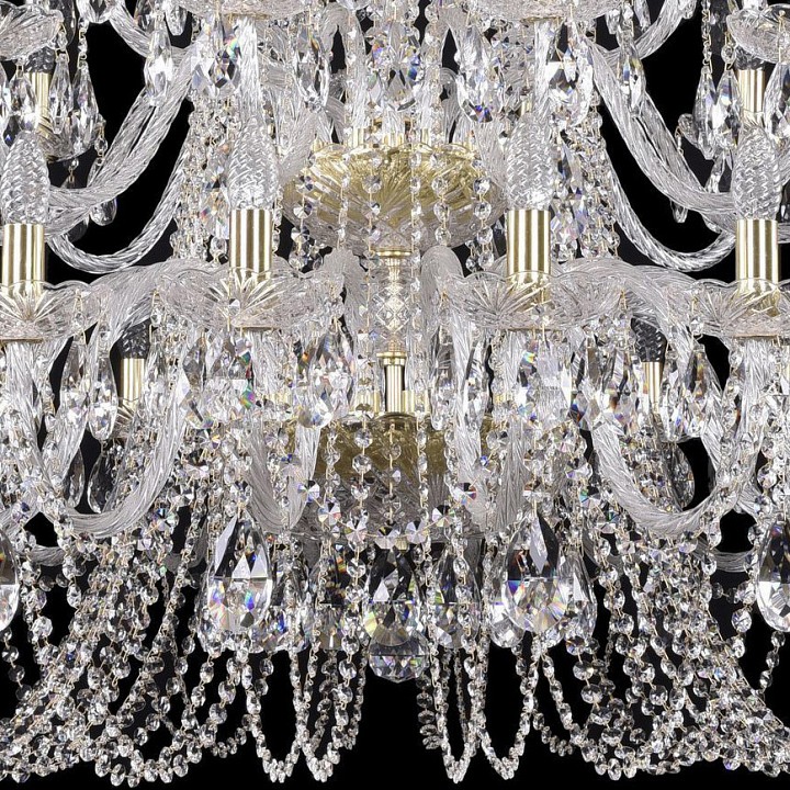 Подвесная люстра bohemia ivele crystal 1402 1402/20+10+5/400/2d/g