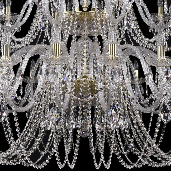 Подвесная люстра bohemia ivele crystal 1402 1402/20+10+5/530/h-206/3d/g