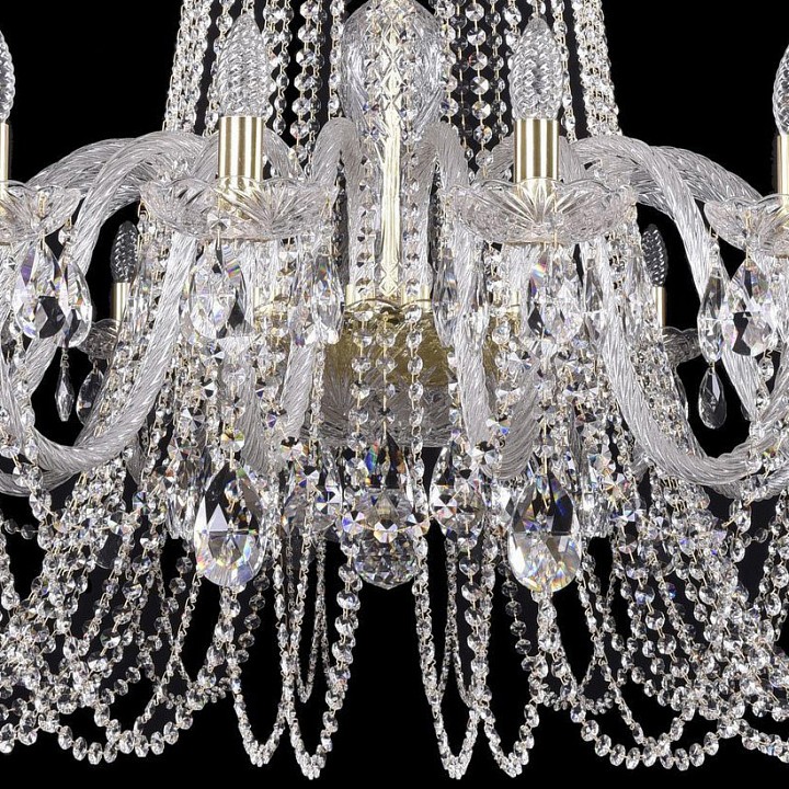 Подвесная люстра bohemia ivele crystal 1402 1402/20/460/h-115/g