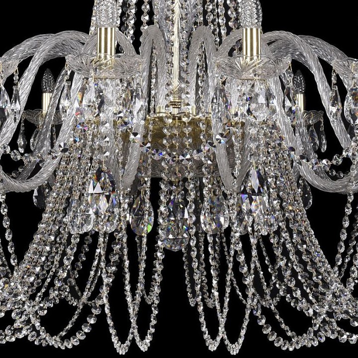Подвесная люстра bohemia ivele crystal 1402 1402/20/530/xl-164/g