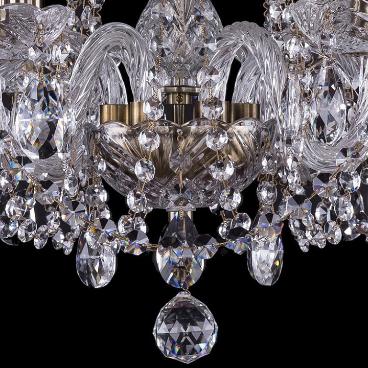 Подвесная люстра bohemia ivele crystal 1402 1402/6/195/pa
