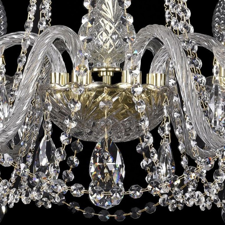 Подвесная люстра bohemia ivele crystal 1402 1402/6/240/g